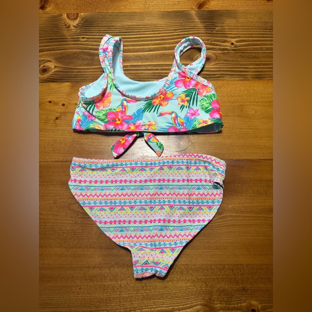 4/$12 Tropical Floral Kids Swim Set